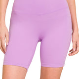 Brushed Wide Waistband Biker Shorts