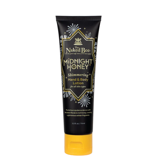 Midnight Honey shimmering hand and body lotion.