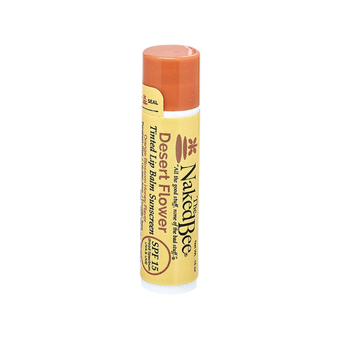 Desert Flower tinted lip balm with SPF 15.
