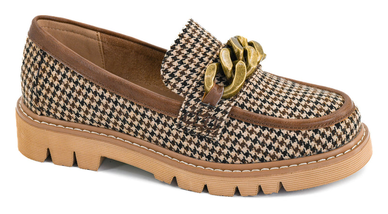 Not Literally | Black Tan Houndstooth