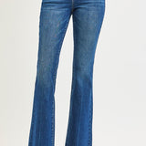 Dark Flare Denim TC 4W Stretch | High Rise