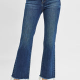 Crop Straight Raw Cut Denim TC | High Rise