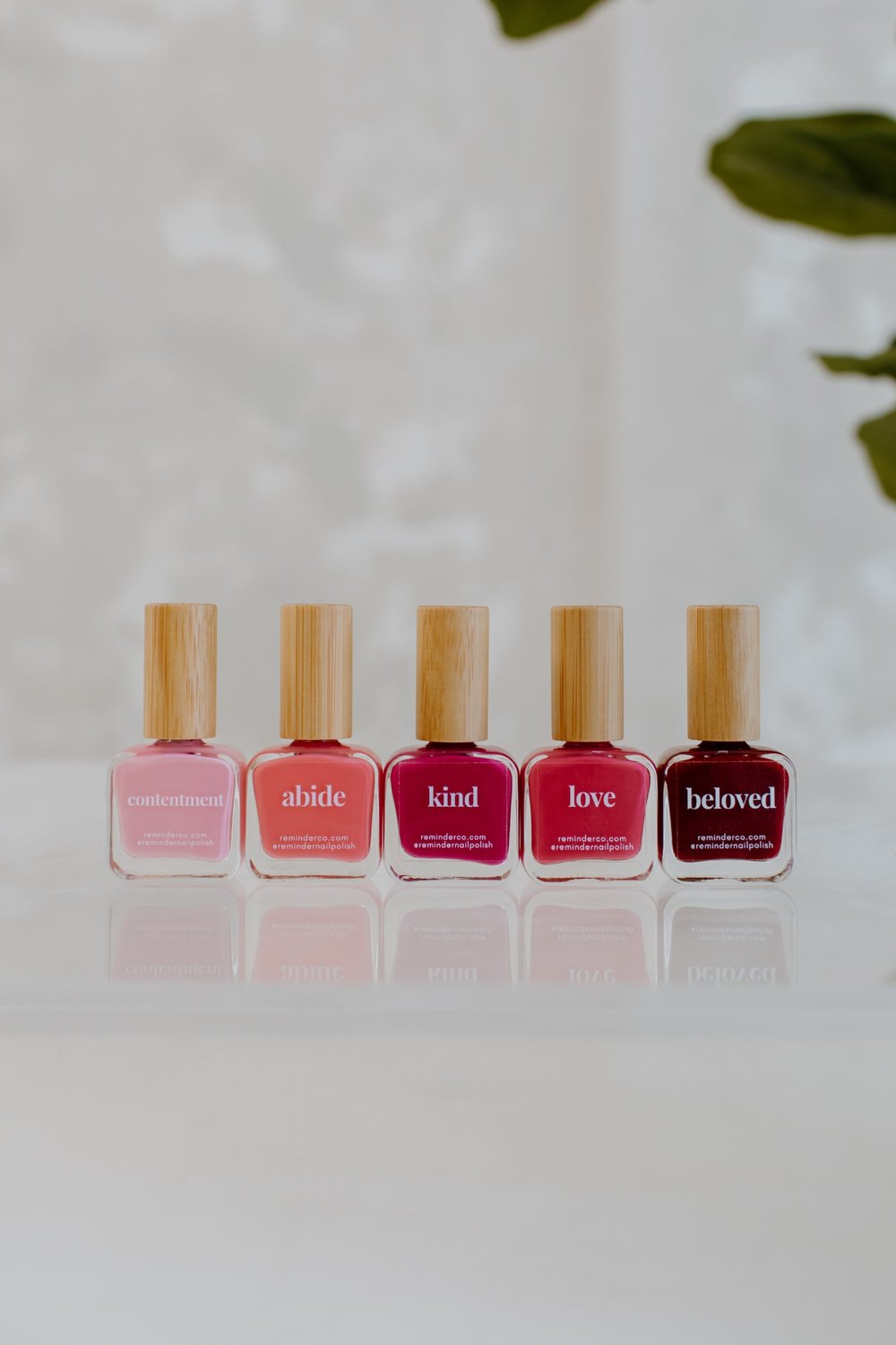 Nail polish with QR code for daily praise verses.