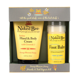 Orange Blossom and Honey Foot Balm and Hand and Body Cream gift set.