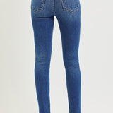 Dark Ankle Slim Skinny Denim | High Rise Tummy Control