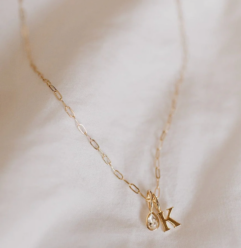 TSK Mini Paperclip Chain Necklace