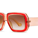 Nicolete Retro Oversized Square Sunglasses