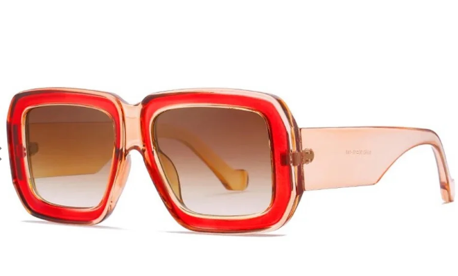 Nicolete Retro Oversized Square Sunglasses
