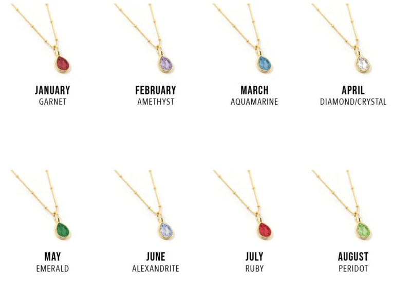 TSK Birthstone Charm