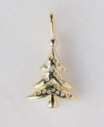 TSK CHRISTMAS TREE WITH CLEAR CRYSTAL CHARM