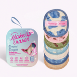 Set of 7 Makeup Eraser pads in neutral blues, greens and pinks with a western, beachy theme.