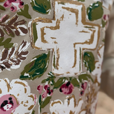 Callie Ann Gold Floral Cross Tee