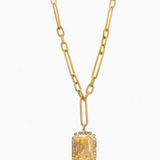 MINI SOLEIL NECKLACE IN GOLDEN SHADOW