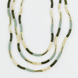 Tides of Green Layered Necklace