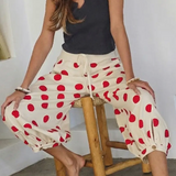Dot to Dot Balloon Pants | Red