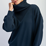 Cozy Day Rib Turtleneck Luxe Pullover