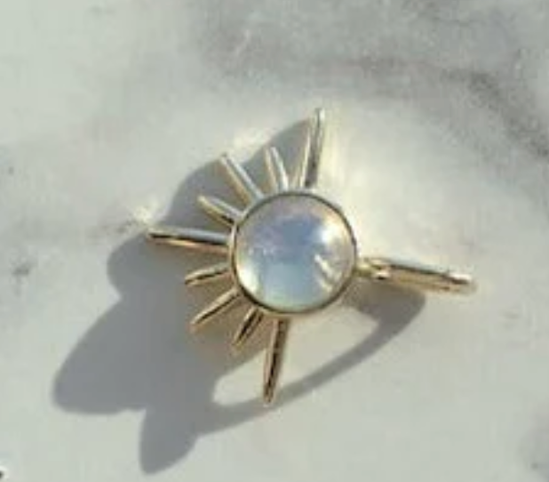 Solstice Moonstone in Gold