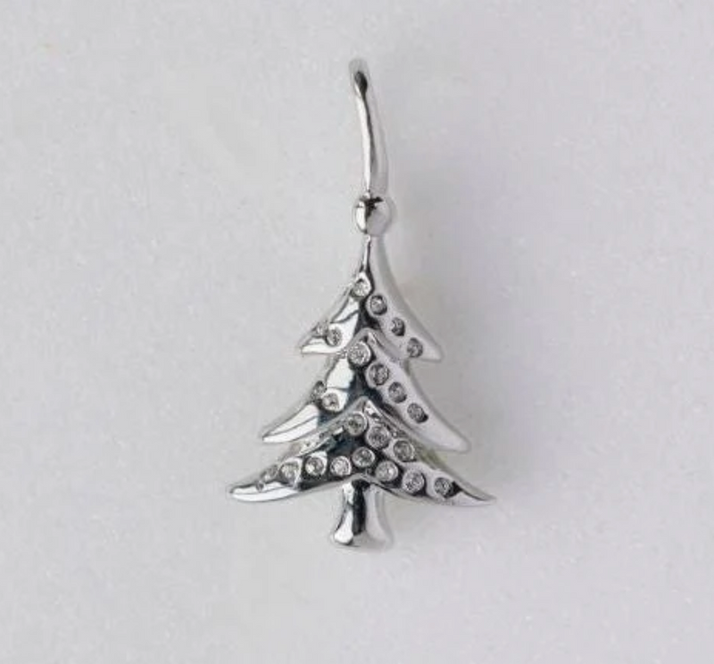 TSK CHRISTMAS TREE WITH CLEAR CRYSTAL CHARM