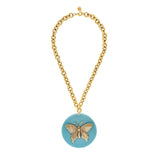M.I.N.Y. LAPIS WITH GOLD STANDOUT BUTTERFLY