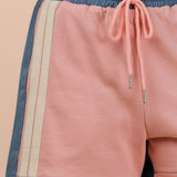 Blush + Denim Mix Terry Shorts