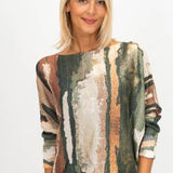 ABSTRACT MULTICOLOR BATWING