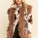 Choco Fur & Flora Funk Vest
