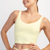 Butter V Neck Yoga Top with Padding