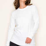 Cozy Soft Sweater with Button Detail Cuff