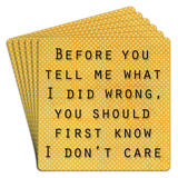 Hilarious Bar Paper Coasters