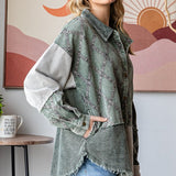 Washed Olive Corduroy Across The Way Shacket