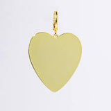 Big Gold Heart Charm