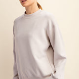 Poly Modal Mock Neck Pullover