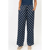 DOT SATIN PALAZZO PANT
