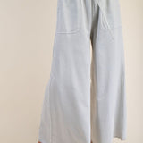 Light Stone Mineral Wash Wide Leg Pant