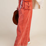 Tomato Washed Stripe Twill Barrel