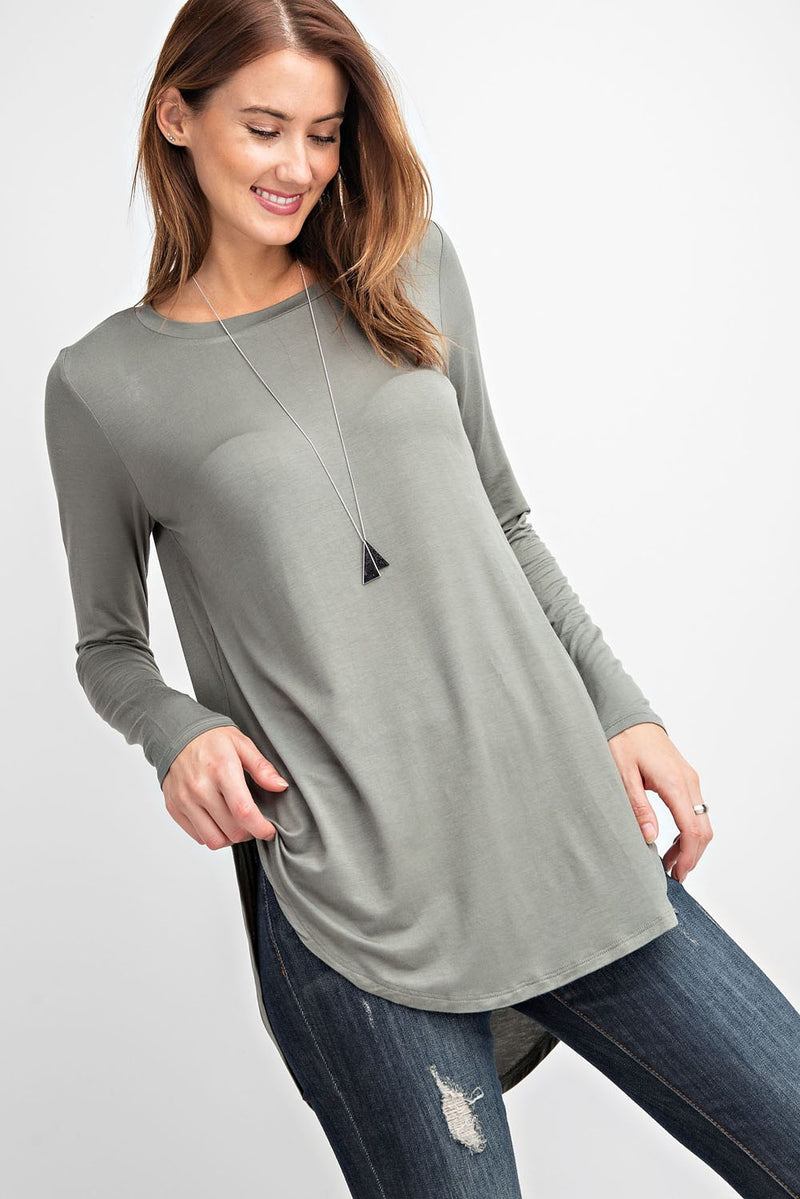 The Fave Basic Round Neck L/S Top