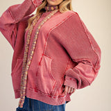 Red Bonfire Nights Thermal Pullover