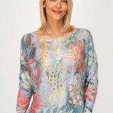 FLORAL/GOLD FOIL BATWING