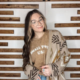 Open Trails Tan Diamond Cloud Cardigan