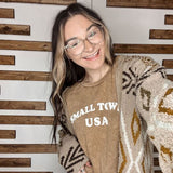 Open Trails Tan Diamond Cloud Cardigan