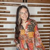 Paisley Patchwork Mix Blouse