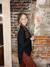 Black Super Soft L/S Pullover Dolman Sweater