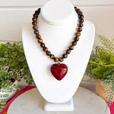 Janel Tiger Eye Gemstone Necklace
