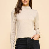 Micro Rib Turtleneck Long Sleeve