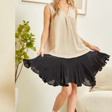 Woven Placket V Tank