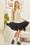Woven Placket V Tank