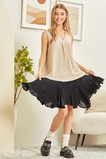 Woven Placket V Tank