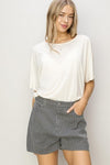 Modal Dolman Round Neck Top