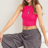 Ribbed Crop Tank