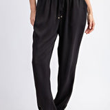 Black Drawstring Jogger Pant